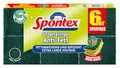 Produktbild: Spontex Topfreiniger Anti-Fett x6, mit fettabweisenden Recyclingfasern und Fussel-Schutz, 6er Pack