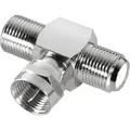 Produktbild: Sat-Adapter T-Stück Verteiler 1-x F-Stecker / 2-x F-Kupplung [Elektronik] [Elektronik].