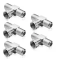 Produktbild: 5x F-Adapter SAT TV Verbinder Kupplung Splitter T-Stück F-Stecker 2x F-Buchse