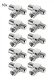 Produktbild: 10x F-Adapter T-Stück F-Stecker 2 F-Kupplungen SAT TV Verbinder Anschluss FF29S
