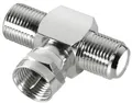 Produktbild: F-Adapter T-Stück F-Stecker > 2 F-Kupplungen SAT TV Verbinder Anschluss FF29S