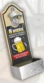 Produktbild: Wandflaschenöffner mit Auffangbehälter - 8 Biere Vitamin C - Flaschenöffner Wand
