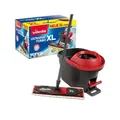 Produktbild: Vileda Ultramat Turbo XL Mop Reinigungssystem mit Teleskopstiel Schwarz Rot
