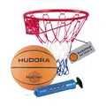 Produktbild: HUDORA Basketball-Set Slam It - Basketballset mit Korb, Basketball Größe 7 & Handpumpe - robuster Basketballkorb für drinnen & draußen - Basketball aus Gummi für Kinder & Erwachsene