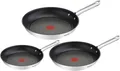 Produktbild: Tefal Pfannen-Set Pfannen-Set »Duetto«, Edelstahl (Set, 3-tlg), Edelstahl