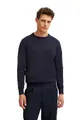 Produktbild: bugatti Herren Pullover Regular Fit O-Neck Premium Cotton Basic Baumwolle Rundhals