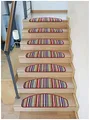 Produktbild: Kettelservice-Metzker Stufenmatten Treppenmatten Multistripe Bunt Halbrund in versch. SparSets 15 Stück