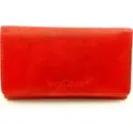 Produktbild: Greenburry Basic Damen RFID Leder Geldbörse Portmonee Geldbeutel 1885, Farbe:Red - Rot