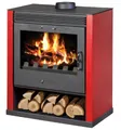 Produktbild: Victoria 05 Kaminofen Rubin rot, große Sichtscheibe, 13 kW