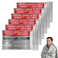 Produktbild: CLUSAZ 6 Rettungsdecke XL, Notfall Ausrüstung Verbandskasten, Erste Hilfe Löschdecke, Alufolie Wärmedecke für Auto, Uberlebensausrüstung für Outdoor, Thermodecke für Wandern