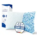 Produktbild: MKS Kopfkissen 50x70 – Ergonomisches Wolkenkissen für Entspannung – Weiches Kissen für Rücken-, Seiten- & Bauchschläfer – Memory Foam Kissen 50x70 mit kühlendem Gel für besseren Schlaf - Schlafkissen