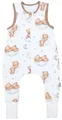 Produktbild: TupTam Sommerschlafsack Baby mit Beinen– Leichter Schlafsack Baby Sommer 0.5 TOG, OEKO-TEX, Farbe: Bären auf Wolken/Weiß/Braun, Größe: 68-74