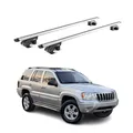 Produktbild: Dachträger Grundtäger für Jeep Grand Cherokee WJ 1999-2004 90kg Alu Grau 2x ABE