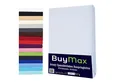 Produktbild: Buymax Spannbettlaken Wasserbett Spannbettlaken für Boxspringbetten Matratzen bis 35 cm Höhe, Jersey, Gummizug: Rundumgummi, (1 Stück), Spannbetttuch 97% Baumwolle, 3% Elasthan, atmungsaktiv, 40 cm Steghöhe
