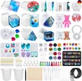 Produktbild: Epoxidharz Formen Set,132 Stück ,Resin Kunstharz DIY Silikonformen Epoxidharz 