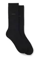 Produktbild: BOSS Herren 2P RS Uni CC Zweierpack mittelhohe Socken aus Baumwoll-Mix Schwarz001 47-50