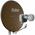 Produktbild: Sat Komplettset - Fuba Satellitenschüssel 80cm braun + Quad LNB 4 Teilnehmer