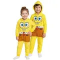 Produktbild: United Labels® Jumpsuit SpongeBob Schwammkopf Jumpsuit mit Kapuze Overall Onesie Einteiler gelb 146-152
