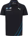 Produktbild: BMW Motorsport Polo „Teamline“, Offizieller Fanartikel, Schwarzes Polo mit Puma-, BMW- und Motorsport-Logo, 60% Baumwolle, 40% Polyester, Mit Knopfleiste