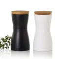 Produktbild: AdHoc Salz-/Pfeffermühle Set aus 2 Gewürzmühlen TWIN manuell, (2 Stück), Hochwertiges Keramik-Mahlwerk, modernes Design