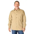 Produktbild: Carhartt Herren Rugged Flex Relaxed Fit Canvas Fleece Lined Snap-Front Shirt Jac, Dunkles Khaki, Klein