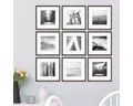 Produktbild: PHOTOLINI Bilderrahmen 9er Set 30x30 cm Modern Schmal mit Passepartout