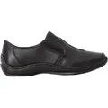 Produktbild: Rieker Damen Slipper Leder L1751, Größe:40 EU, Farbe:Schwarz - Schwarz - 40