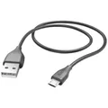 Produktbild: Hama USB-Ladekabel USB 2.0 USB-A Stecker, USB-Micro-B Stecker 1.50 m Schwarz