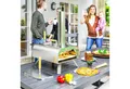 Produktbild: Outsunny Pizzaofen aus Edelstahl, mit 1cm dick Pizzastein, Klappbein, Pizzaschaufel, tragbar, für Camping Garten Party