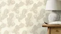 Produktbild: Rasch Vliestapete 746419 Weiß Silber Metallic Indisch Paisley Floral (4,31€/1qm)