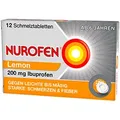 Produktbild: Nurofen Schmelztabletten Lemon bei Kopfschmerzen 200 mg 12 St