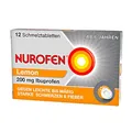 Produktbild: NUROFEN 200 mg Schmelztabletten Lemon 12 St