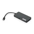 Produktbild: Lenovo 7-in-1 USB-C Hub Schwarz, HDMI, 3x USB-A, Ethernet, 1x USB-C, Card Reader