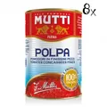Produktbild: 8x Mutti polpa di Pomodoro Tomatenpulpe Tomaten sauce 100% Italienisch 400g dose