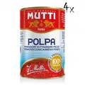 Produktbild: 4x Mutti polpa di Pomodoro Tomatenpulpe Tomaten sauce 100% Italienisch 400g dose