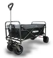 Produktbild: FROSAL Bollerwagen faltbar Alex in schwarz/grau Kinder Strandwagen klappbar