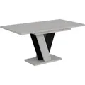 Produktbild: ESSTISCH ausziehbar 120 -160x90x75 cm - Betonoptik K350/Schwarz - INEY