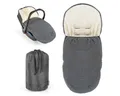 Produktbild: Zamboo Fußsack Grau, 2in1 Fleece Winter Fußsack Baby für Babyschale, Babywanne und Buggy
