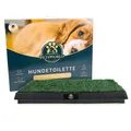 Produktbild: PETSWORLD Hundetoilette mit Kunstrasen | Ideales Training für Welpen | Auffan...
