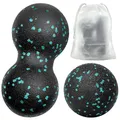 Produktbild: Gemtte Faszienball und Duoball, 2 Stück Massageball Set, Klein Faszienball Nacken für Wirbelsäule Fuß Nacken und Rücken (Blau)