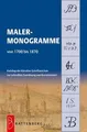 Produktbild: Malermonogramme von 1700 bis 1870: Katalog der Künstler-Schriftzeichen zur schnellen Zuordnung von Kunstwerken