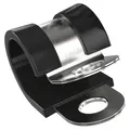 Produktbild: 5x P-Clip Leitungsschelle mit Gummi 10mm Rohrschelle Befestigungsschelle