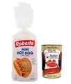 Produktbild: Roberto Mini Hot Dog Brot,Packung mit 300g,Jede Packung enthält 8 Hot Dog Buns + Italian Gourmet Polpa di Pomodoro 400g Dose