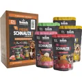 Produktbild: Bosch Freshe Schnauze, Aktionspaket Nassfutter 5 x 250 g, Schonend Dampfgegartes Alleinfuttermittel für Hunde, Geschmacksrichtungen: Rind, Huhn und Pute, Probierpaket, Nassfutter für Hunde