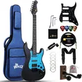 Produktbild: Winzz Erwachsene E-Gitarre 4/4 Größe, HSS Tonabnehmer, E-Gitarre ST für Anfänger