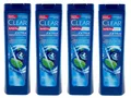 Produktbild: 4x Clear Men  Schuppen-Shampoo Extra Freschezza 24H für alle Haar  225ml