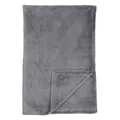 Produktbild: Schiesser Wohndecke Mia | Leichte Fleece-Kuscheldecke | Für Couch, Sofa & als Tagesdecke für Einzelbetten | Schadstoffgeprüft | Oeko-TEX | 150x200 cm | Dunkelgrau