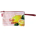 Produktbild: Haus und Deko Bikini Wetbag Fresh Vibes Rot, wasserdichte Badetasche, Bikini Bag im Sommer Design, Nasstasche für Unterwegs, Schwimmbeutel für Urlaub, Strand, Schwimmbad