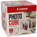 Produktbild: CANON Plus Glossy II PP-201 Photo Cube pink Fotopapier hochglänzend weiß, 13x13cm, 265g/m2, 40 Blatt