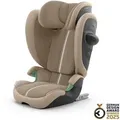 Produktbild: cybex Gold Kinderautositz Solution G2 Plus, Beige, Textil, 27.5x60x60.5 cm, ECE R 129 i-Size, abnehmbarer und waschbarer Bezug, höhenverstellbare Kopfstütze, optimaler Aufprallschutz, schadstoffgeprüft, schnell leicht im Auto montierbar, Seitenaufprallschutz, Isofix-Befestigung, Baby on Tour, Kindersitze, Kindersitze I-Size 100-150cm